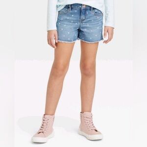 Cat and Jack Heart Jean Shorts size 8 medium